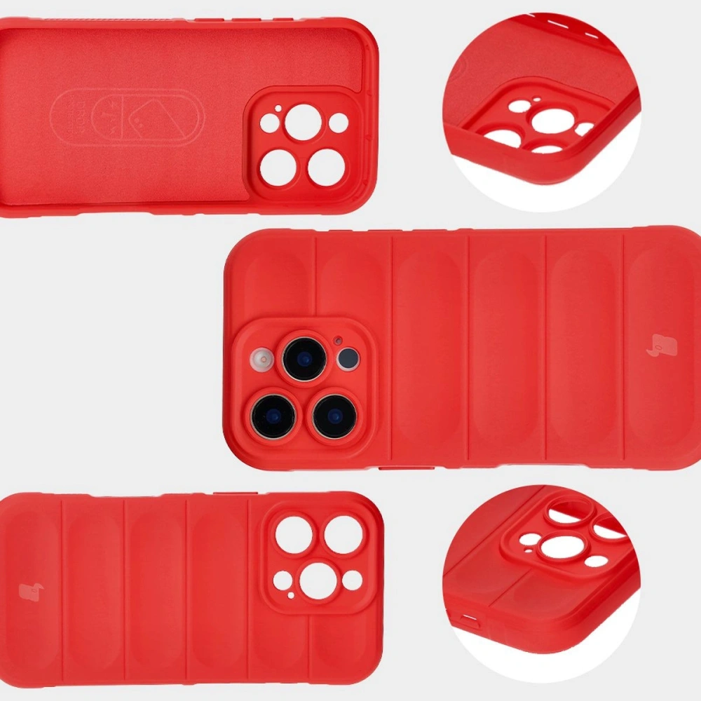 Pancerne etui Bizon Case Tur do Apple iPhone 16 Pro Max czerwone