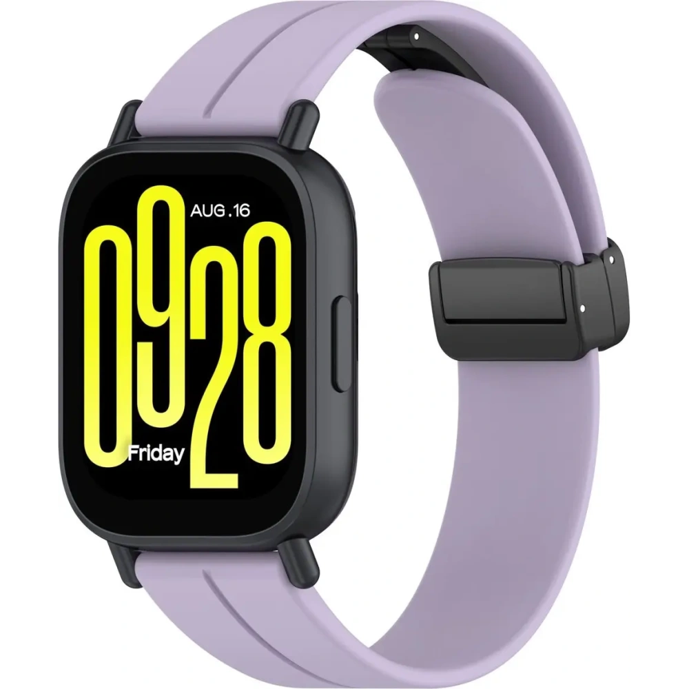 Silikonowy pasek Bizon Strap Watch Silicone 22 mm do smartwatcha lawendowy