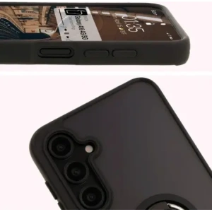 Kup Etui z uchwytem na palec Bizon Case Hybrid Ring do Samsung Galaxy A16 4G/5G przydymione z czarną ramką - BIZ6674 - {ean13} - Sklep Home Screen