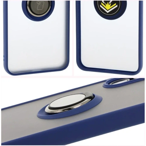 Kup Bizon Case Hybrid Ring Samsung Galaxy A16 4G/5G fumuriu cu un cadru albastru închis - BIZ6675 - {ean13} - Sklep Home Screen