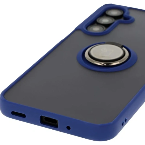 Kup Bizon Case Hybrid Ring Samsung Galaxy A16 4G/5G fumuriu cu un cadru albastru închis - BIZ6675 - {ean13} - Sklep Home Screen