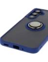 Buy Bizon Case Hybrid Ring Samsung Galaxy A16 4G/5G smoky with a navy blue frame - BIZ6675 - {ean13} - Home Screen Store Europe