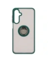 Kup Etui s úchytem na prst Bizon Case Hybrid Ring do Samsung Galaxy A16 4G/5G kouřové s tmavě zeleným rámečkem - BIZ6676 - {ean13} - Sklep Home Screen