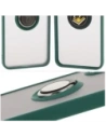 Kup Etui s úchytem na prst Bizon Case Hybrid Ring do Samsung Galaxy A16 4G/5G kouřové s tmavě zeleným rámečkem - BIZ6676 - {ean13} - Sklep Home Screen