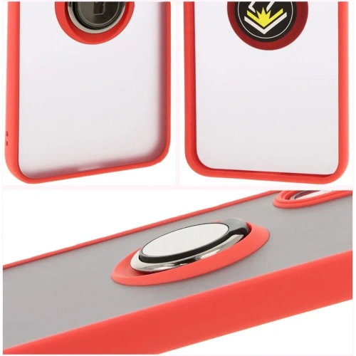 Kup Bizon Case Hybrid Ring Samsung Galaxy A16 4G/5G fumurie cu un cadru roșu - BIZ6677 - {ean13} - Sklep Home Screen