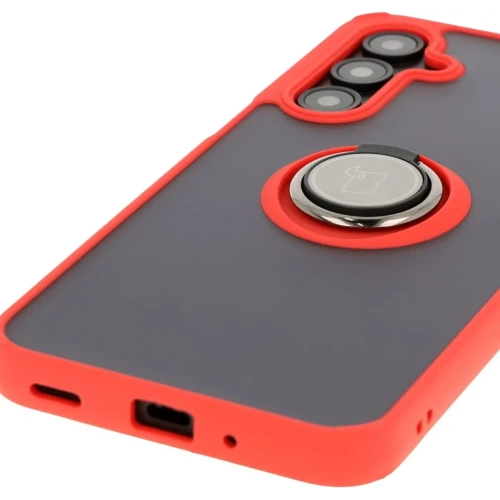 Kup Bizon Case Hybrid Ring Samsung Galaxy A16 4G/5G fumurie cu un cadru roșu - BIZ6677 - {ean13} - Sklep Home Screen