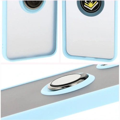 Kup Bizon Case Hybrid Ring Samsung Galaxy A16 4G/5G fumuriu cu un cadru de culoare albastră deschisă - BIZ6678 - {ean13} - Sklep Home Screen