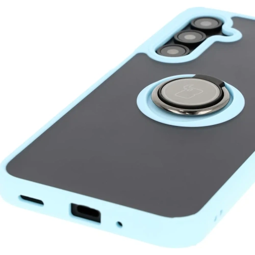 Kup Bizon Case Hybrid Ring Samsung Galaxy A16 4G/5G fumuriu cu un cadru de culoare albastră deschisă - BIZ6678 - {ean13} - Sklep Home Screen