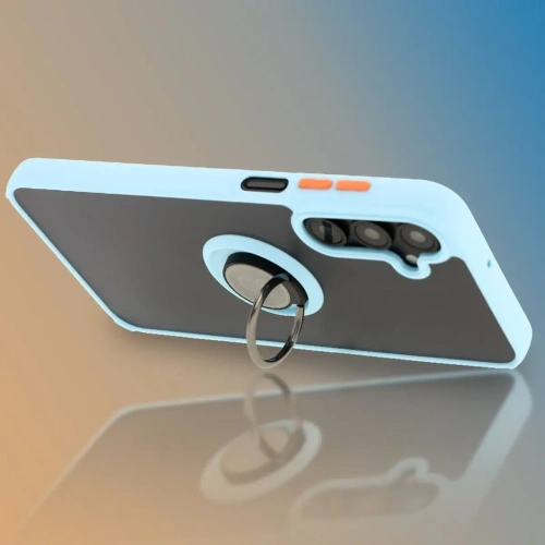 Kup Bizon Case Hybrid Ring Samsung Galaxy A16 4G/5G füstös, világoskék kerettel - BIZ6678 - {ean13} - Sklep Home Screen