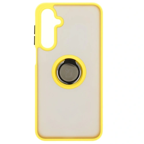 Kup Bizon Case Hybrid Ring Samsung Galaxy A16 4G/5G fumuriu cu un cadru galben - BIZ6679 - {ean13} - Sklep Home Screen