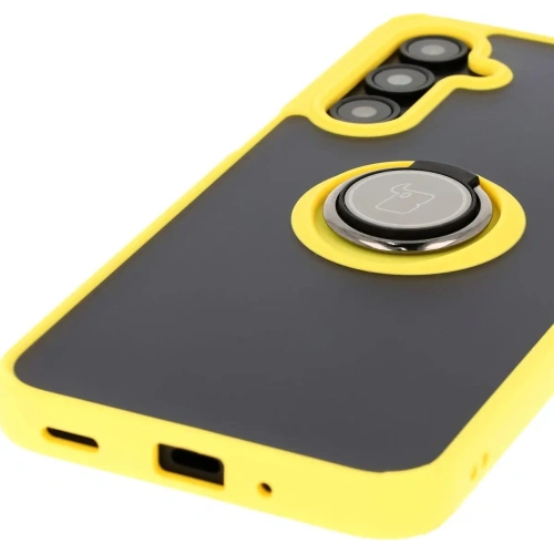 Kup Bizon Case Hybrid Ring Samsung Galaxy A16 4G/5G fumuriu cu un cadru galben - BIZ6679 - {ean13} - Sklep Home Screen