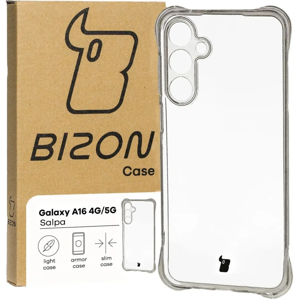 Elastyczne etui Bizon Case Salpa do Samsung Galaxy A16 4G/5G przezroczyste