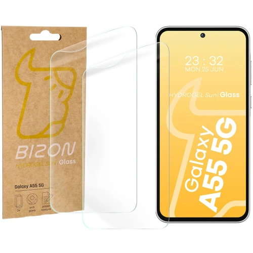 Kup Bizon Glass Hydrogel Soare Samsung Galaxy A55 5G [2 PACHET] - BIZ6685 - {ean13} - Sklep Home Screen