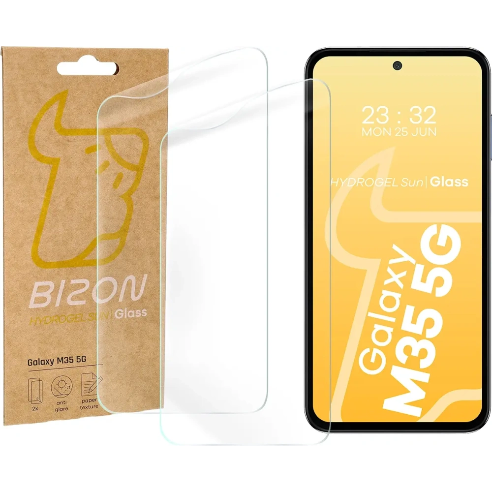 Folia matowa Bizon Glass Hydrogel Sun do Samsung Galaxy M35 5G [2 PACK]