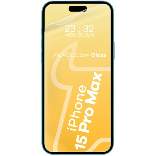 Kup Bizon Glass Hydrogel Nap Apple iPhone 15 Pro Max [2 CSOMAG] - BIZ6687 - {ean13} - Sklep Home Screen