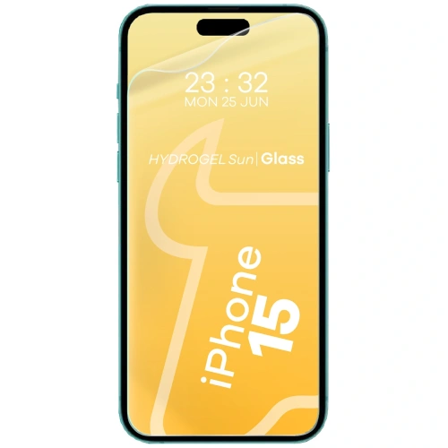 Kup Bizon Glass Hydrogel Soare Apple iPhone 15 [2 PACHET] - BIZ6692 - {ean13} - Sklep Home Screen