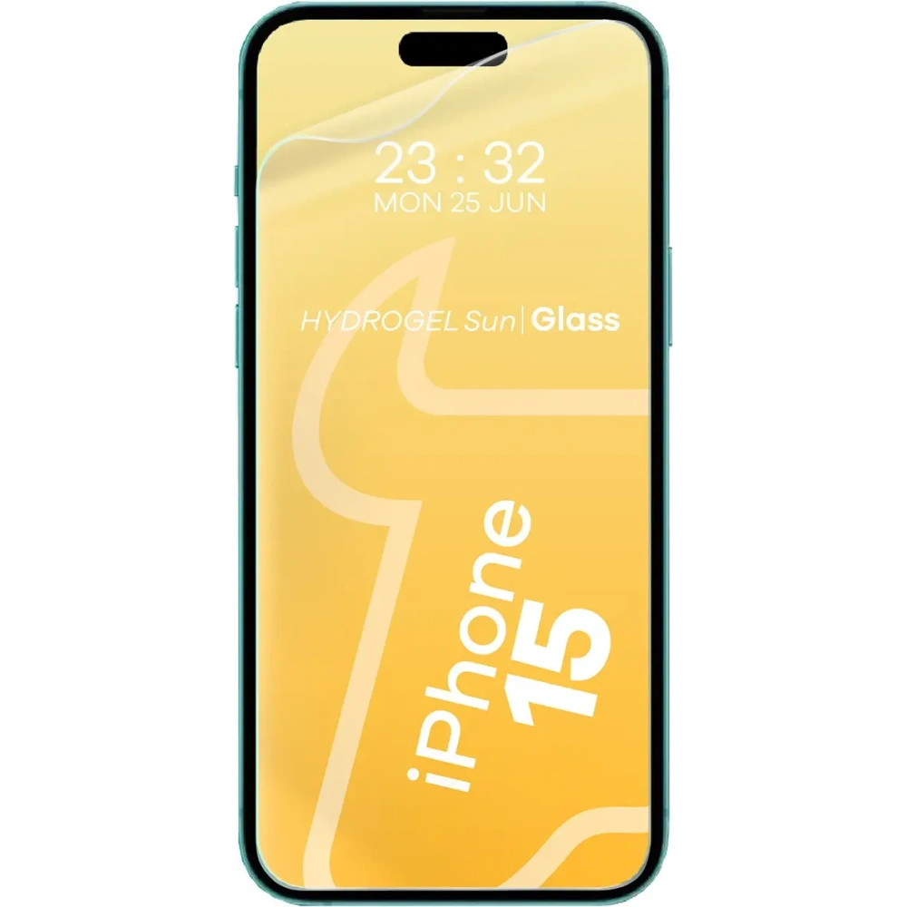 Folia matowa Bizon Glass Hydrogel Sun do Apple iPhone 15 [2 PACK]