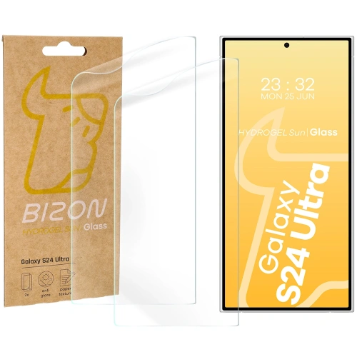 Kup Bizon Glass Hydrogel Soare Samsung Galaxy S24 Ultra [2 PACHET] - BIZ6696 - {ean13} - Sklep Home Screen