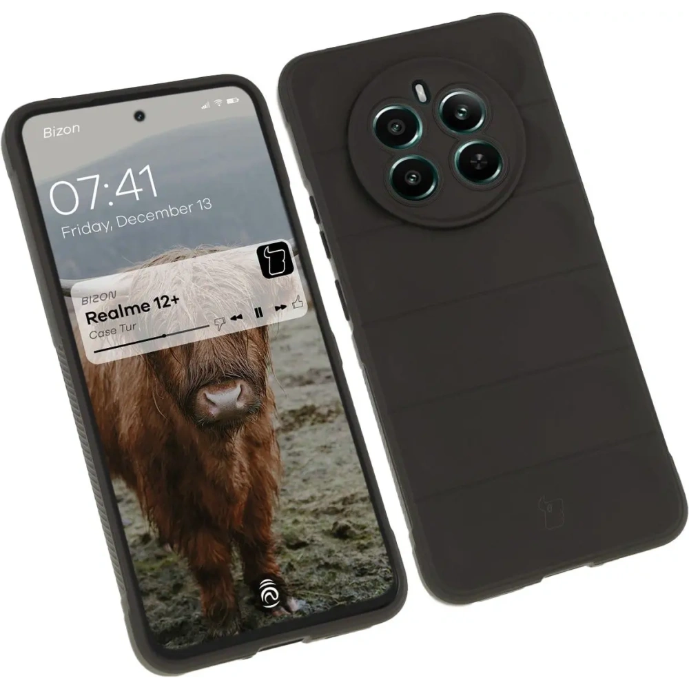 Pancerne etui Bizon Case Tur do Realme 12+ czarne