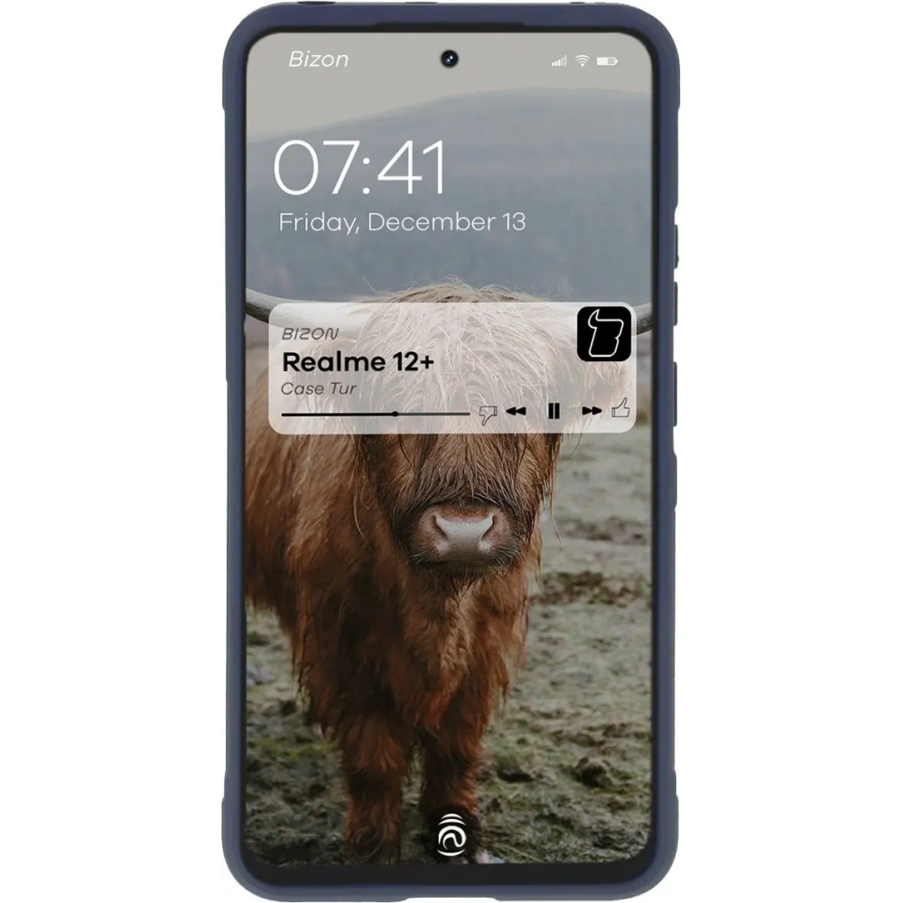 Pancerne etui Bizon Case Tur do Realme 12+ granatowe