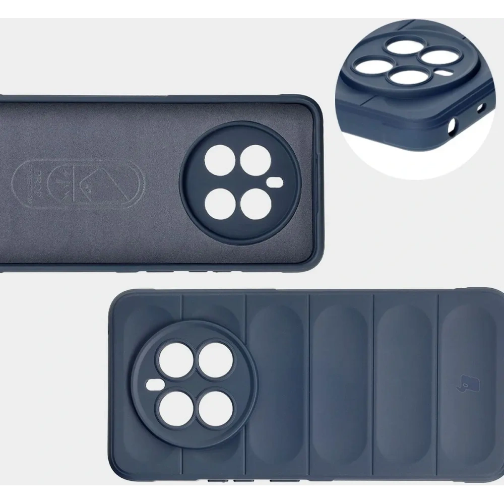 Pancerne etui Bizon Case Tur do Realme 12+ granatowe