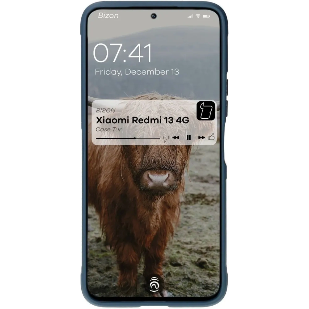 Pancerne etui Bizon Case Tur do Xiaomi Redmi 13 4G granatowe