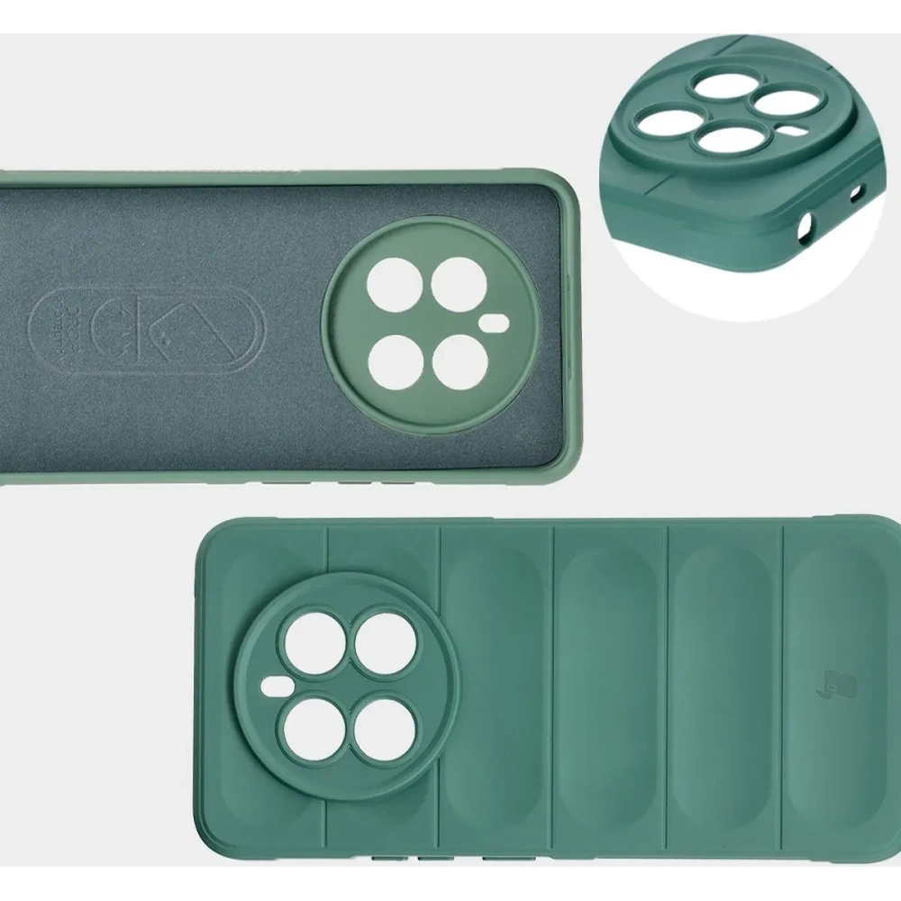 Pancerne etui Bizon Case Tur do Realme 12+ ciemnozielone