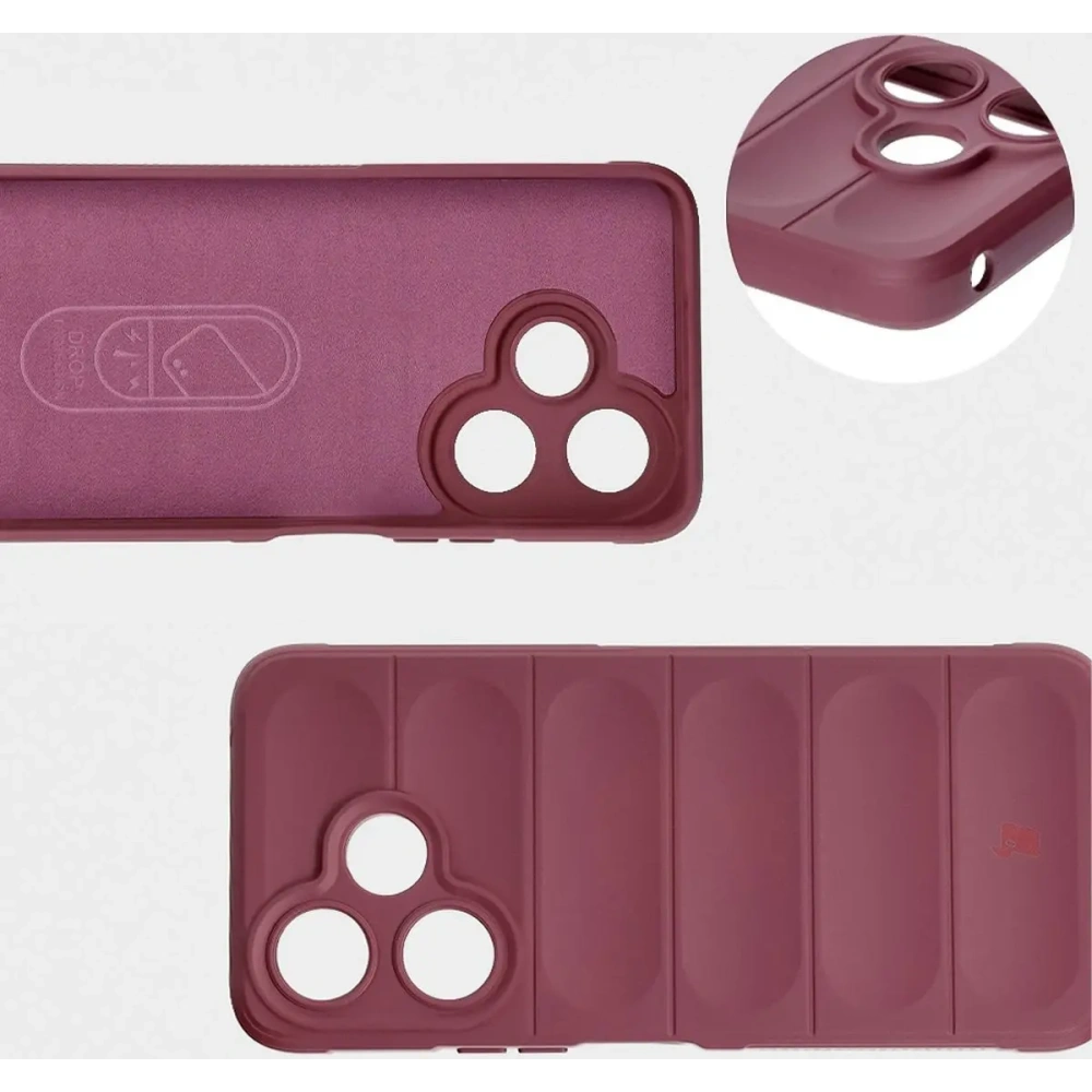 Pancerne etui Bizon Case Tur do Xiaomi Redmi 13 4G ciemnofioletowe