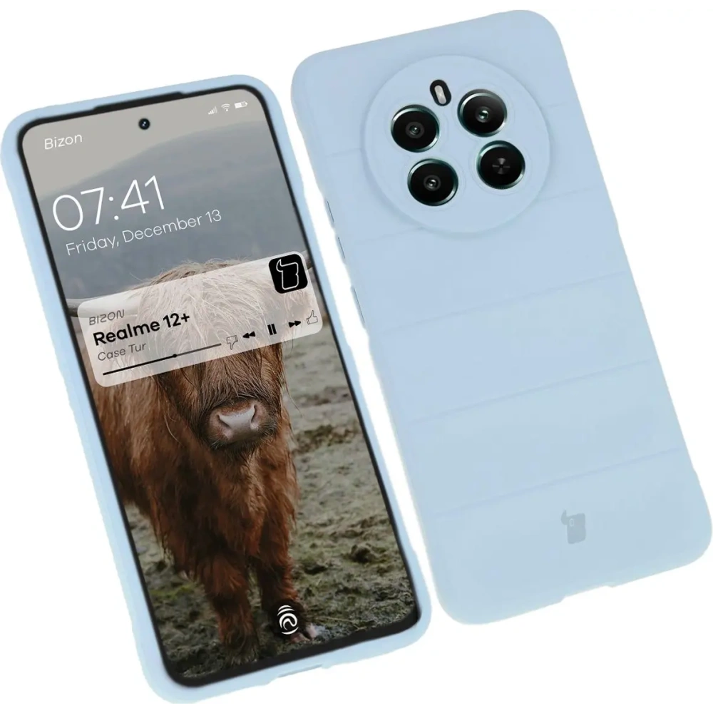 Pancerne etui Bizon Case Tur do Realme 12+ jasnoniebieskie