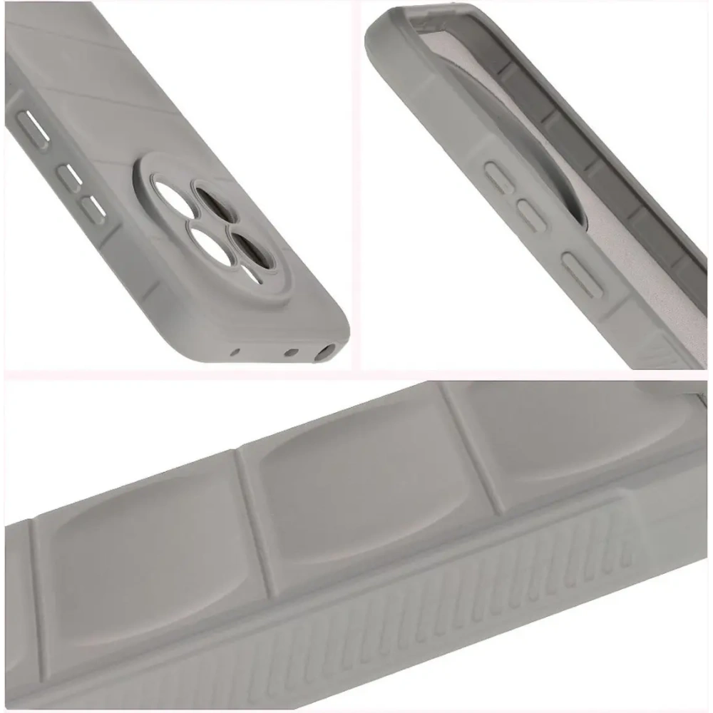 Pancerne etui Bizon Case Tur do Realme 12+ jasnoszare