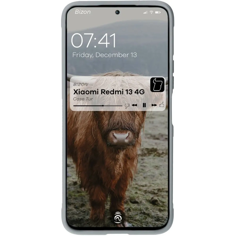 Pancerne etui Bizon Case Tur do Xiaomi Redmi 13 4G jasnoszare