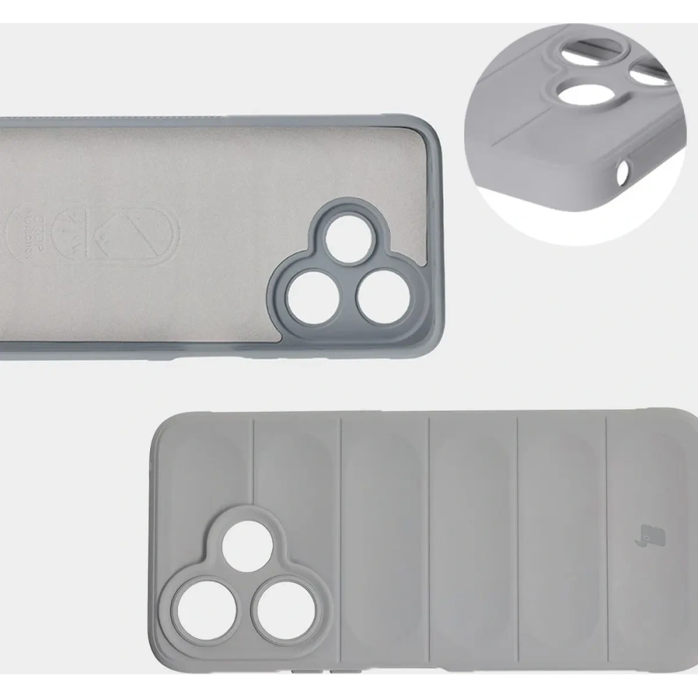 Pancerne etui Bizon Case Tur do Xiaomi Redmi 13 4G jasnoszare