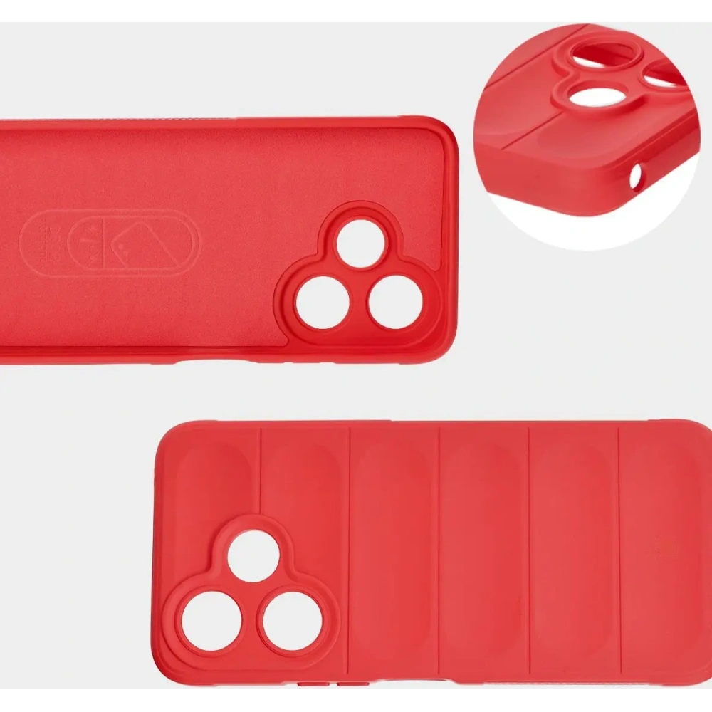 Pancerne etui Bizon Case Tur do Xiaomi Redmi 13 4G czerwone