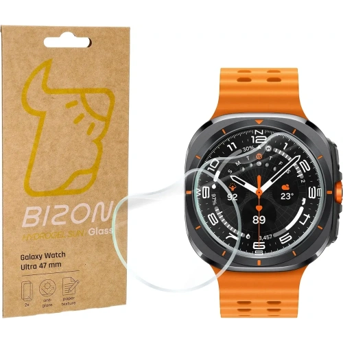 Kup Bizon Glas Uhr Hydrogel Sonne Samsung Galaxy Uhr Ultra 47 mm [2 PACK] - BIZ6713 - {ean13} - Sklep Home Screen