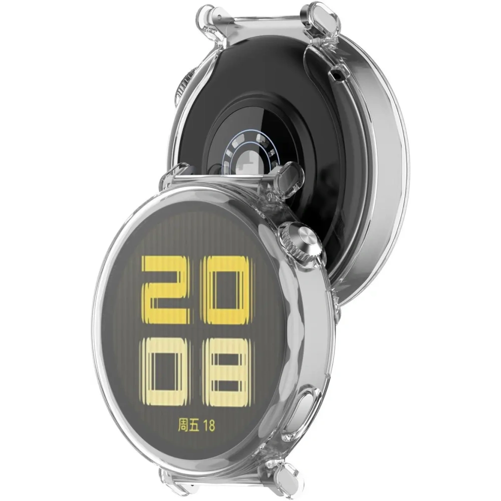 Etui z osłoną ekranu Bizon Case Watch Felipe do Huawei Watch GT 5 41 mm przeźroczyste