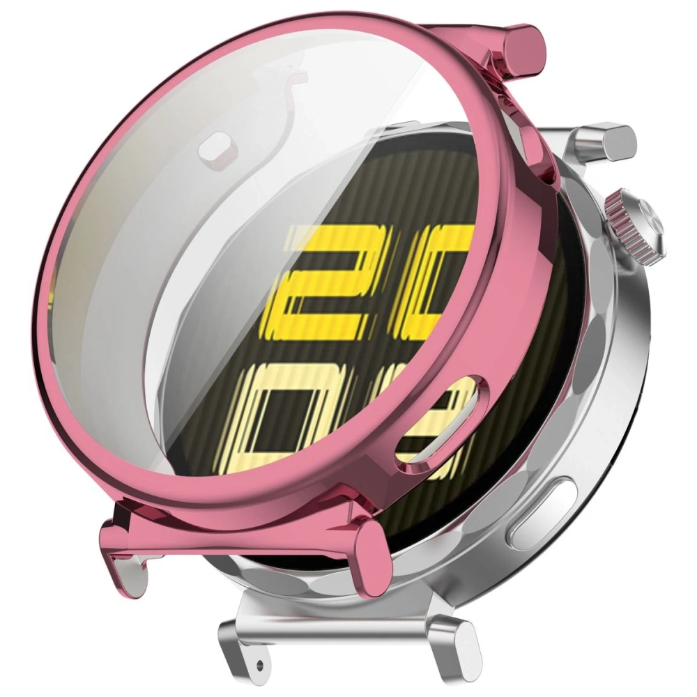 Etui z osłoną ekranu Bizon Case Watch Felipe do Huawei Watch GT 5 41 mm różowe