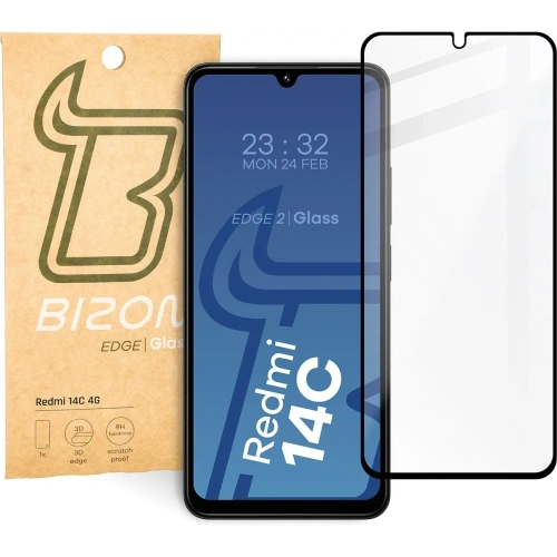 Kup Bizon Glass Edge 2 Xiaomi Redmi 14C 4G / POCO C75 negru - BIZ6720 - {ean13} - Sklep Home Screen