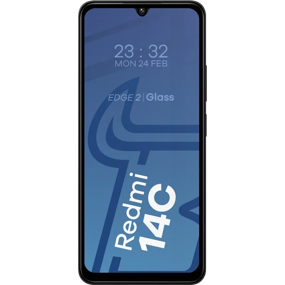 Szkło hartowane Bizon Glass Edge 2 do Xiaomi Redmi 14C 4G / POCO C75 czarna ramka