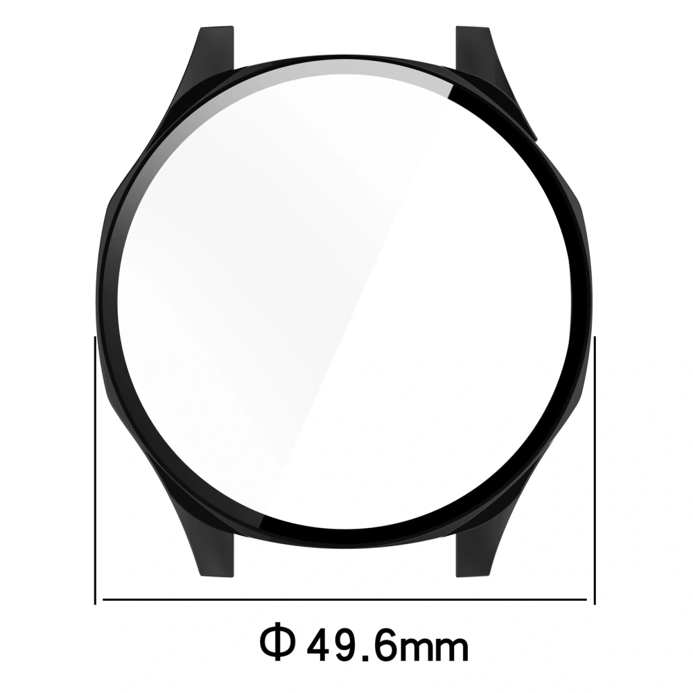 Etui ze szkłem do zegarka Bizon Case+Glass Watch do Huawei Watch GT 5 46 mm czarne