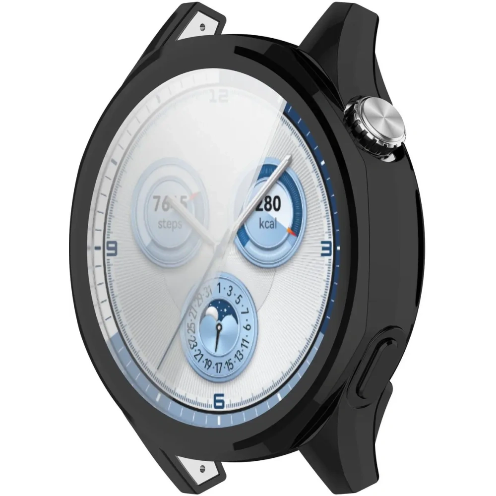 Etui z osłoną ekranu Bizon Case Watch Felipe do Huawei Watch GT 5 46 mm czarne