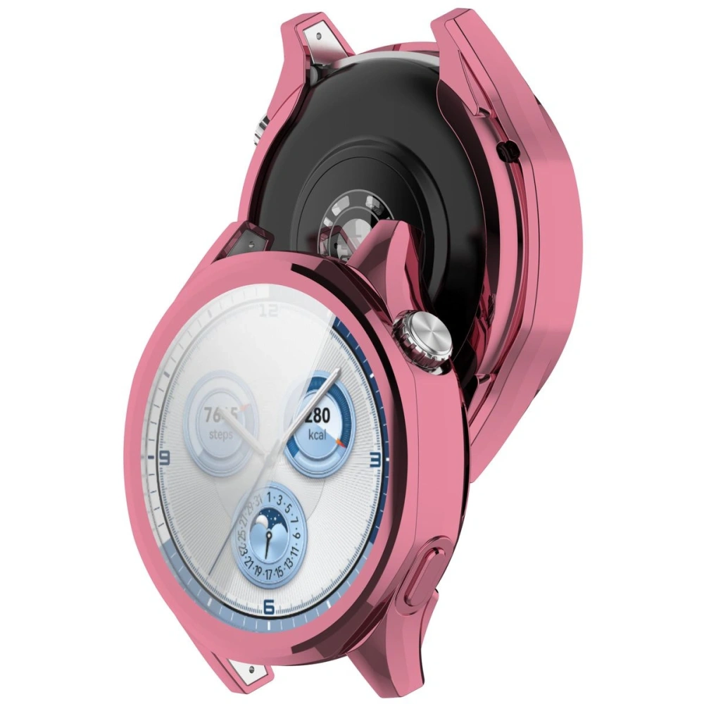 Etui z osłoną ekranu Bizon Case Watch Felipe do Huawei Watch GT 5 46 mm różowe