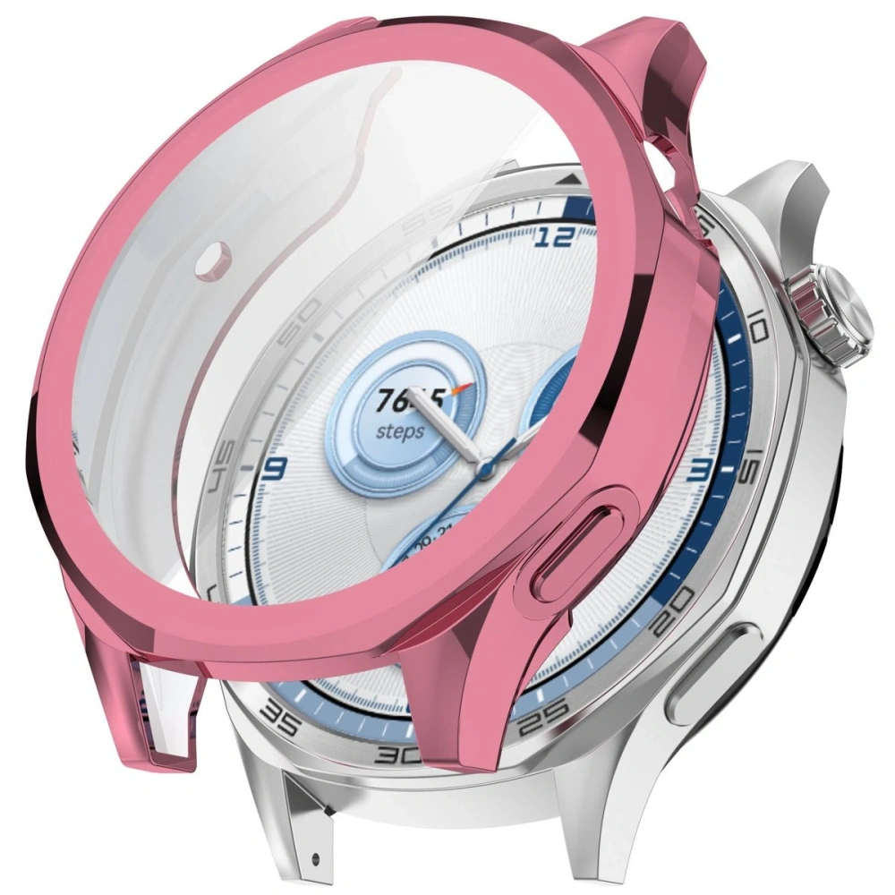 Etui z osłoną ekranu Bizon Case Watch Felipe do Huawei Watch GT 5 46 mm różowe