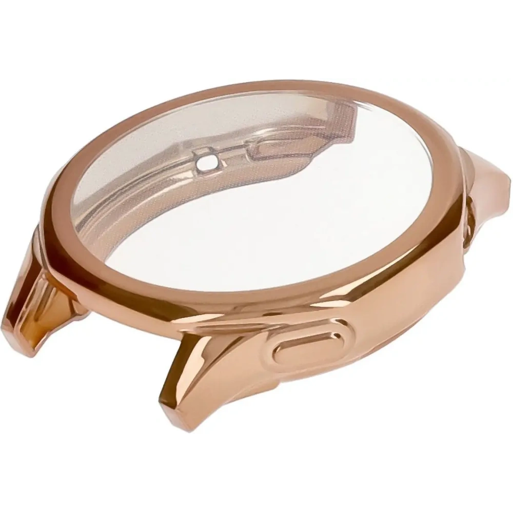 Etui z osłoną ekranu Bizon Case Watch Felipe do Huawei Watch GT 5 46 mm różowozłote