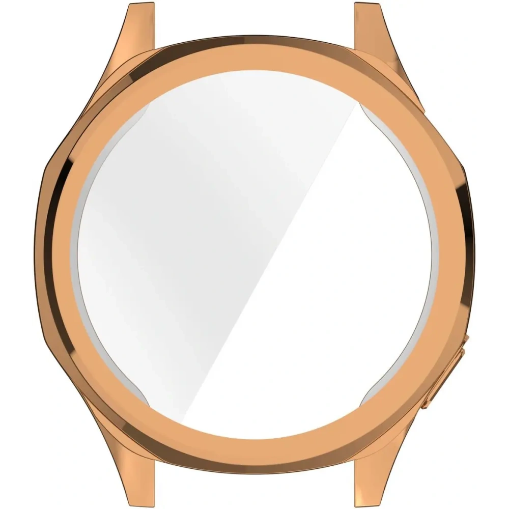 Etui z osłoną ekranu Bizon Case Watch Felipe do Huawei Watch GT 5 46 mm różowozłote