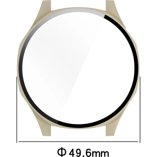 Kup Etui ze szkłem do zegarka Bizon Case+Glass Watch do Huawei Watch GT 5 46 mm beżowe - BIZ6728 - {ean13} - Sklep Home Screen
