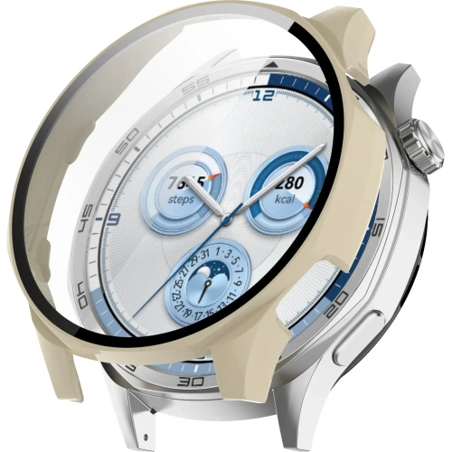 Kup Etui ze szkłem do zegarka Bizon Case+Glass Watch do Huawei Watch GT 5 46 mm beżowe - BIZ6728 - {ean13} - Sklep Home Screen