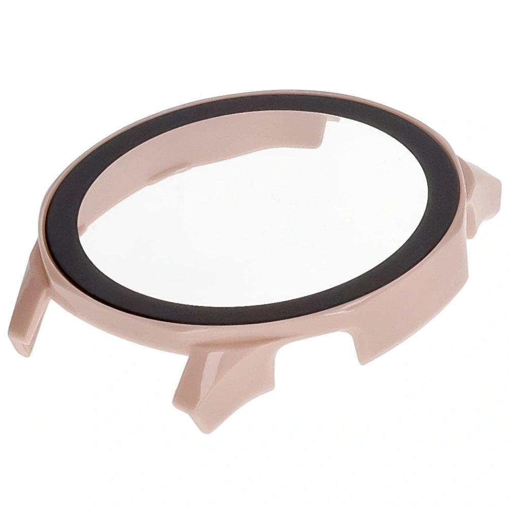 Etui ze szkłem do zegarka Bizon Case+Glass Watch do Huawei Watch GT 5 46 mm różowe