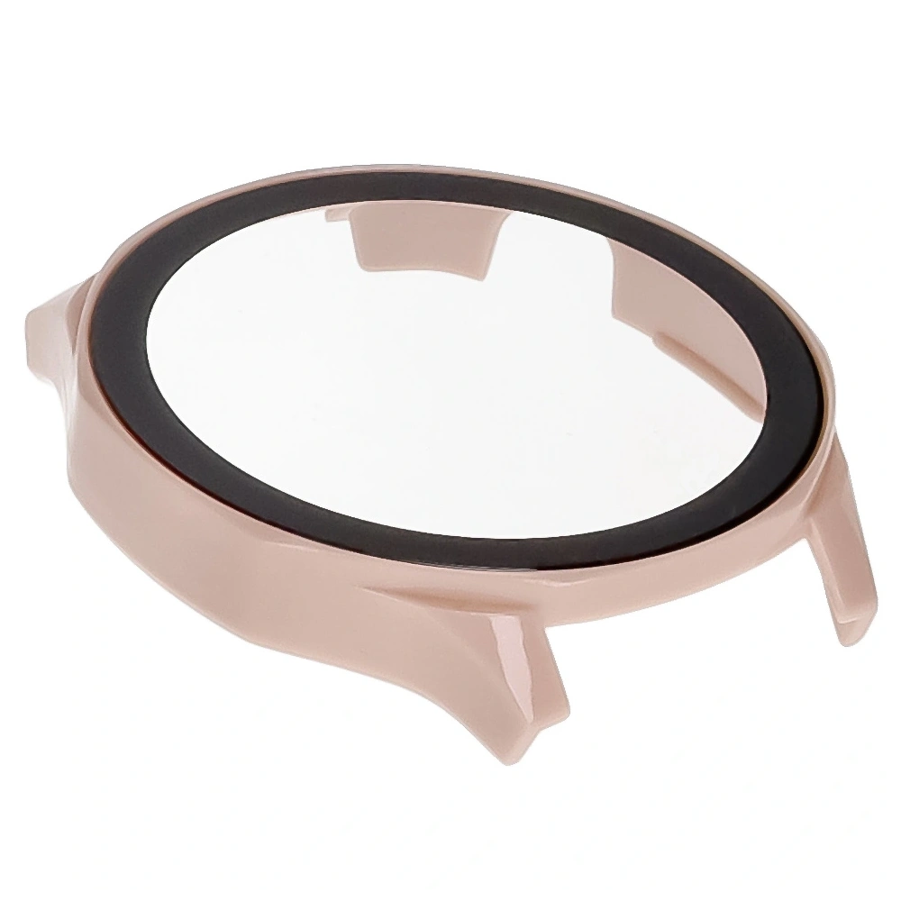 Etui ze szkłem do zegarka Bizon Case+Glass Watch do Huawei Watch GT 5 46 mm różowe