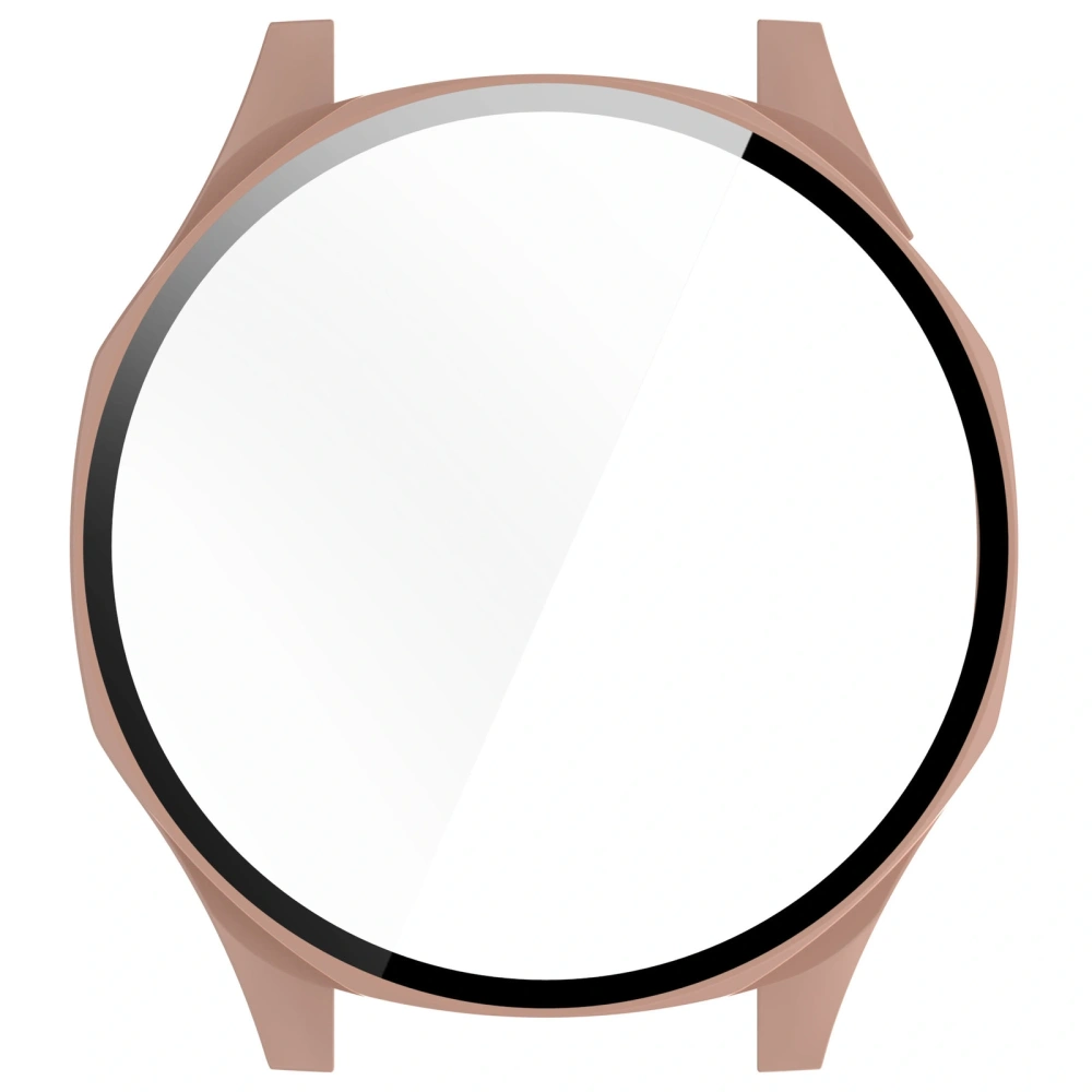 Etui ze szkłem do zegarka Bizon Case+Glass Watch do Huawei Watch GT 5 46 mm różowe