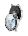 Etui ze szkłem do zegarka Bizon Case+Glass Watch do Huawei Watch GT 5 46 mm satynowo srebrne